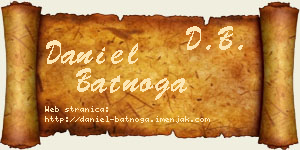 Daniel Batnoga vizit kartica